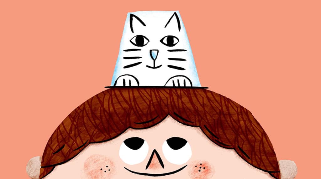image sous forme de dessin pour illustrer le jeu chat-pot 
