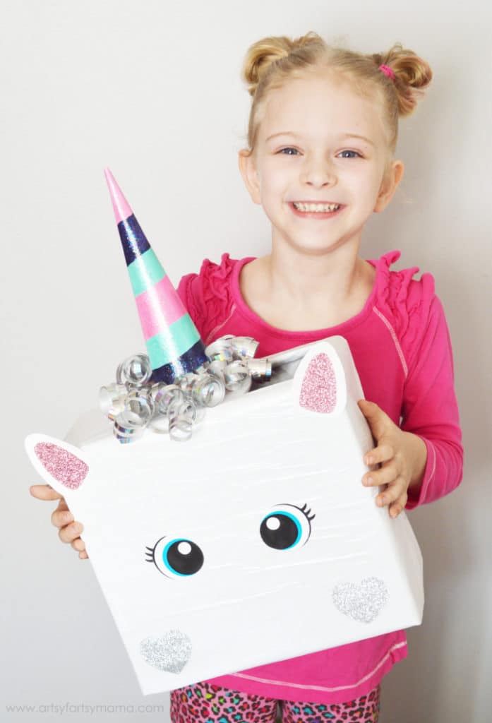 Unicorn box as a Valentine's Day gift for children 