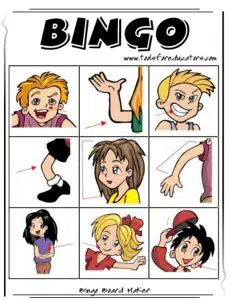 bingo en anglais pour enfant