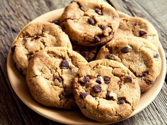 Recette cookies  avec des pépites de chocolat