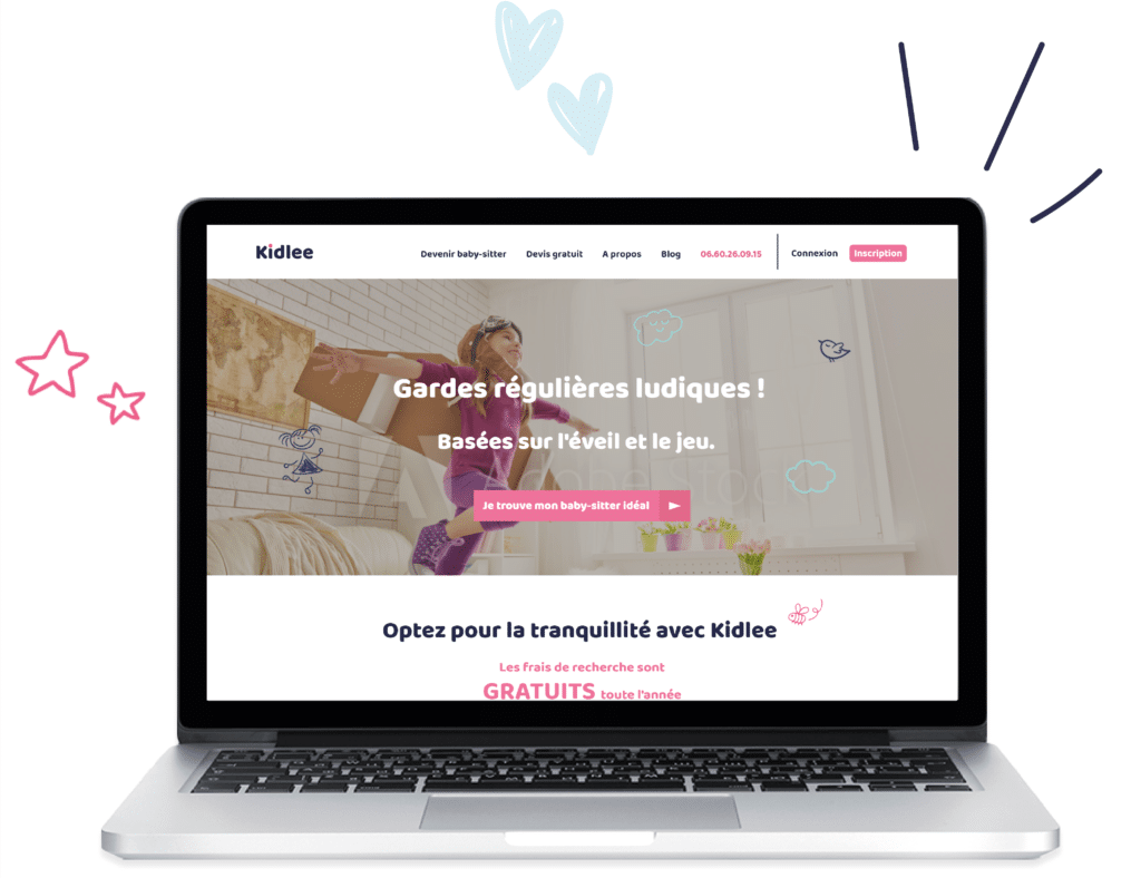 Agence baby sitting : le site internet de Kidlee , agence spécialisée en smart-babysitting 