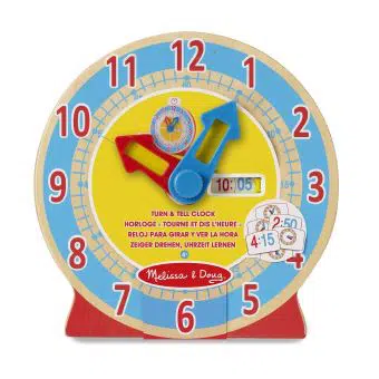 a Montessori clock for learning 