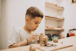 Pottery and children