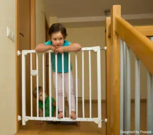 Accident domestiques : la barrière dans les escaliers