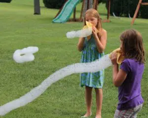 Jeux d'été : le serpent à bulles