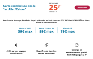 Black friday 2021 : carte avantage jeune SNCF