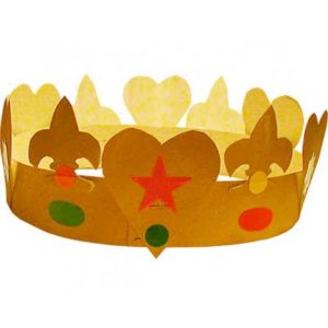 Une couronne en carton pour l'épiphanie 2022