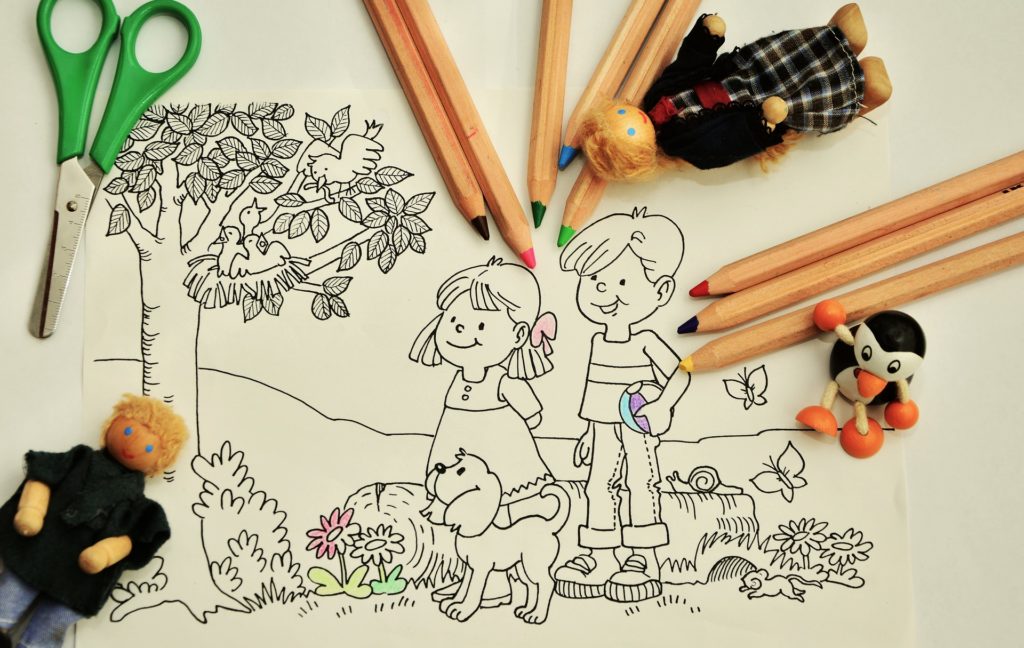 A coloring book for children 